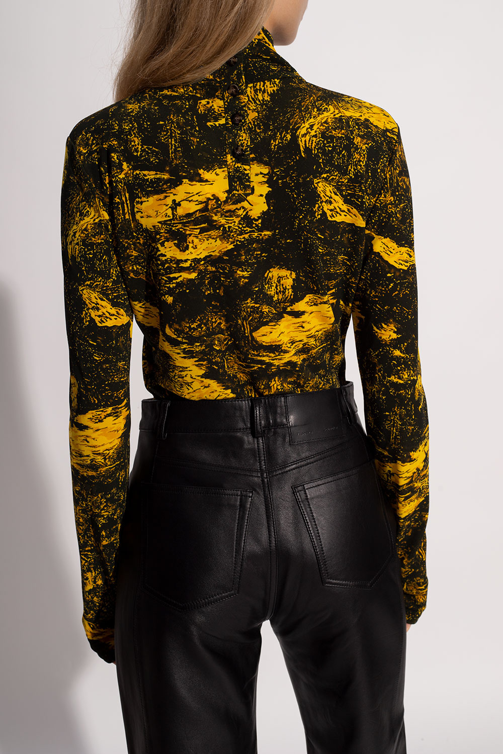 Proenza schouler long sleeve tie dye turtleneck best sale